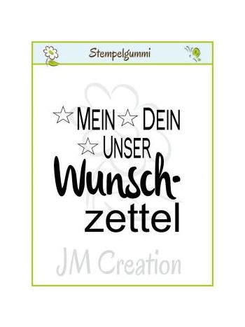 JM Creation - Wunschzettel - Cling Stamp